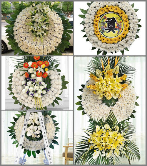 山东青岛胶州市洋河镇钟家辛庄村花圈速递